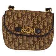 Dior Vintage Pre-owned Canvas crossbodyvskor Brown, Dam