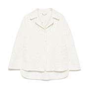 Ermanno Scervino Vit Blommig Quiltad Jacka White, Dam