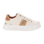 Alviero Martini 1a Classe Dam Sneakers i Konstläder Stilfull Beige, Da...