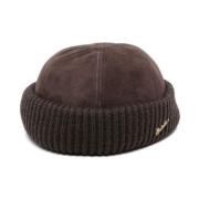 Borsalino Kaffebrun Mocka Ribbad Kant Hat Brown, Dam