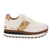 Alviero Martini 1a Classe Dam Sneakers i Konstläder Beige, Dam