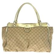 Gucci Vintage Pre-owned Canvas gucci-vskor Beige, Dam