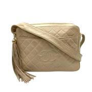 Chanel Vintage Pre-owned Laeder chanel-vskor Beige, Dam