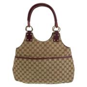 Gucci Vintage Pre-owned Canvas gucci-vskor Beige, Dam