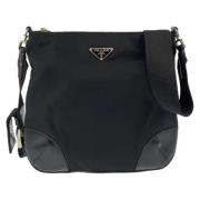 Prada Vintage Pre-owned Canvas prada-vskor Black, Dam