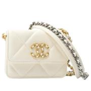 Chanel Vintage Pre-owned Laeder chanel-vskor White, Dam