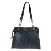 Chanel Vintage Pre-owned Laeder chanel-vskor Black, Dam