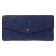 Louis Vuitton Vintage Pre-owned Laeder plnbcker Blue, Dam