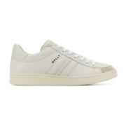 Bally Klassiska vita lädersneakers White, Herr