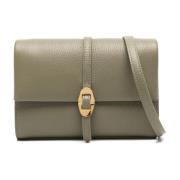 Coccinelle Läder Crossbody Väska Metall Detalj Green, Dam