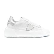 Philippe Model Vita Läder Sneakers Logoplatta White, Dam