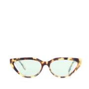 Fendi Vintage Pre-owned Plast solglasgon Brown, Dam