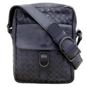 Bottega Veneta Vintage Pre-owned Laeder axelremsvskor Blue, Dam