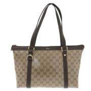 Gucci Vintage Pre-owned Canvas gucci-vskor Beige, Dam