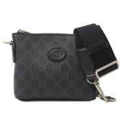 Gucci Vintage Pre-owned Canvas crossbodyvskor Black, Dam