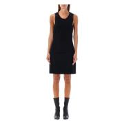 Courrèges Huvad Mini Klänning Black, Dam