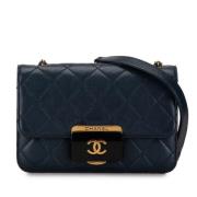 Chanel Vintage Pre-owned Laeder chanel-vskor Blue, Dam