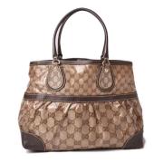 Gucci Vintage Pre-owned Canvas gucci-vskor Brown, Dam