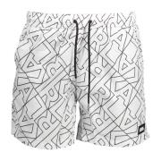 Karl Lagerfeld Herr Badkläder Boxershorts Vit White, Herr