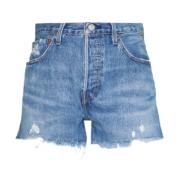 Levi's Originala Bermuda Shorts för Kvinnor Blue, Dam