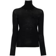 Max Mara Klassisk Jerseytröja Black, Dam