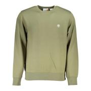 Timberland Grön Långärmad Sweatshirt Broderad Logotyp Green, Herr