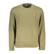 Tommy Hilfiger Grön Långärmad Tröja Broderad Logotyp Green, Herr