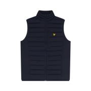 Lyle & Scott Quiltad Gilet Jacka Blue, Herr