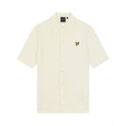 Lyle & Scott Textured Stripe Polo Stickat Beige, Herr