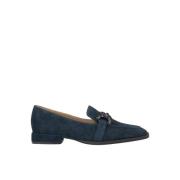 Alma EN Pena Loafer med strass spännen Blue, Dam