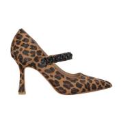 ALMA EN PENA Stilettosko med Strass Brown, Dam