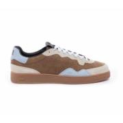 P448 Casual Mocka Sneakers Beige Blå Brun Multicolor, Herr