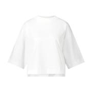 Cinque Oversized Cropped Shirt Bekväm White, Dam