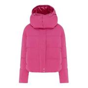 Patrizia Pepe Fuchsia Puffer Bomberjacka Purple, Dam