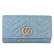 Gucci Vintage Pre-owned Canvas plnbcker Blue, Dam