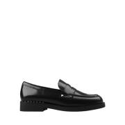 ASH Svarta Studs Loafers Gummisula Black, Dam