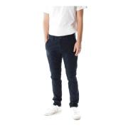 Blue de Gênes Slim Tapered Chino Byxor Blue, Herr