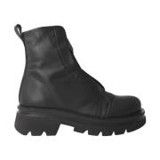 Patrizia Bonfanti Svarta Läder Ankelboots Elegant Design Black, Dam