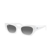 Ray-Ban Rb4430 Solglasögon Grå Linser Vit Ram White, Dam