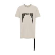 Rick Owens Svart Pärla T-Shirts Level T White, Herr