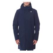 K-Way Blå Bonded Parka Triple-Layer Design Blue, Herr