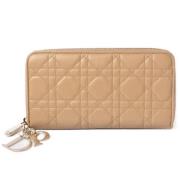 Dior Vintage Pre-owned Laeder plnbcker Beige, Dam