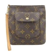 Louis Vuitton Vintage Pre-owned Canvas kuvertvskor Brown, Dam