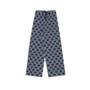 The New Society Straight-cut Pants Set Blue, Dam