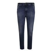 Pt01 Stretch Loose Denim Jeans Blue, Herr