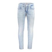 Tommy Hilfiger Slim Fit Denim Jeans Blå Broderad Blue, Herr