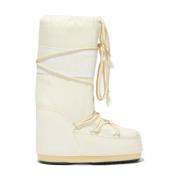 Moon Boot Kräm Nylon Icon Boot Beige, Dam