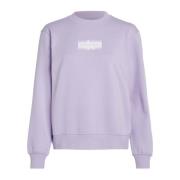 Calvin Klein Jeans Pastel Lila Faded Monologue Sweatshirt Purple, Dam