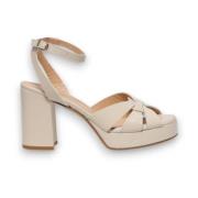 Guglielmo Rotta Beige Platåsandal Ss24 Beige, Dam