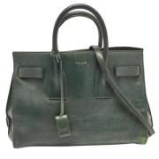 Yves Saint Laurent Vintage Pre-owned Laeder totevskor Green, Dam